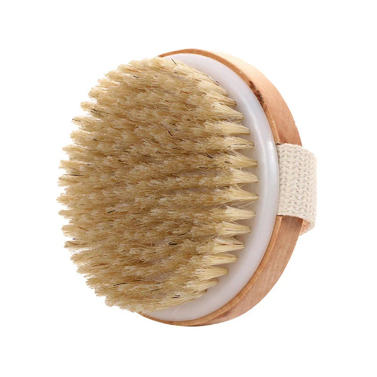 Natural Wooden Wet Dry Skin Body Brush