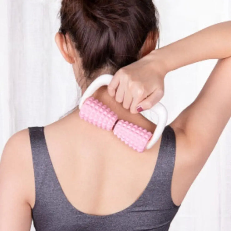 Double Wheels Massage Roller