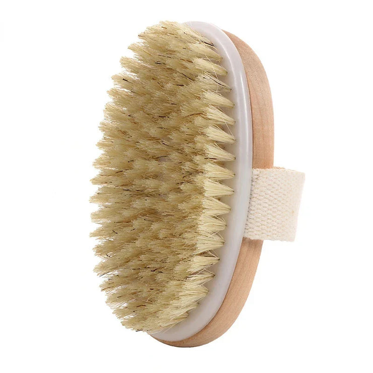 Natural Wooden Wet Dry Skin Body Brush