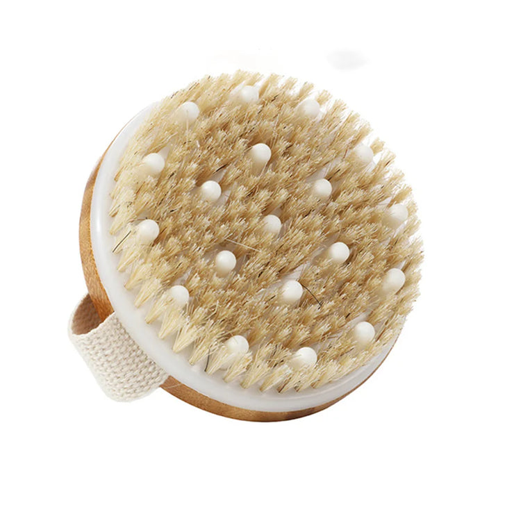 Natural Wooden Wet Dry Skin Body Brush